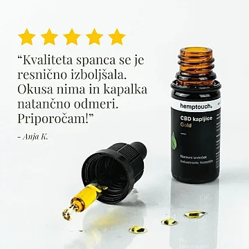 CBD kapljice Gold 1000 mg CBD (10 %)