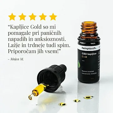 CBD kapljice Gold 1500 mg CBD 10 ml (15 %)