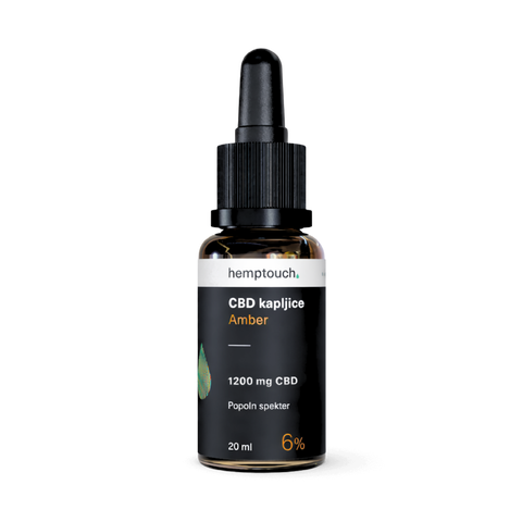 CBD kapljice Amber 1200 mg CBD 20 ml (6 %)