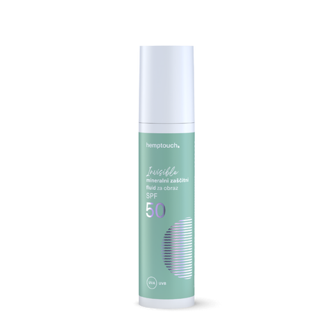 Invisible mineralni zaščitni fluid za obraz SPF 50, 50 ml