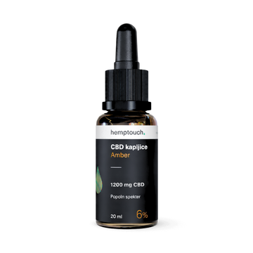 CBD kapljice Amber 1200 mg CBD 20 ml (6 %)