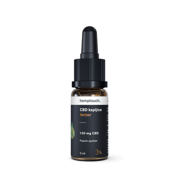 CBD kapljice Amber 150 mg CBD 5 ml (3 %)