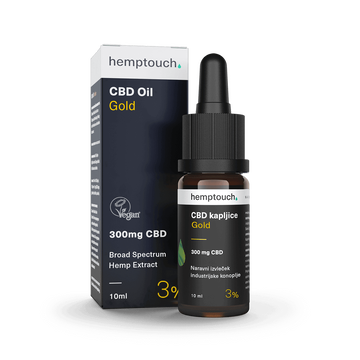CBD kapljice Gold 300 mg CBD 10 ml (3 %)
