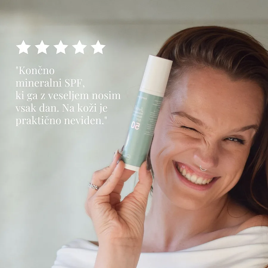 Invisible mineralni zaščitni fluid za obraz SPF 50, 50 ml