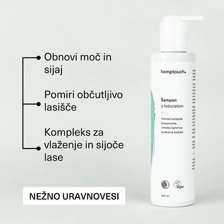 Šampon s hidrolatom 250 ml