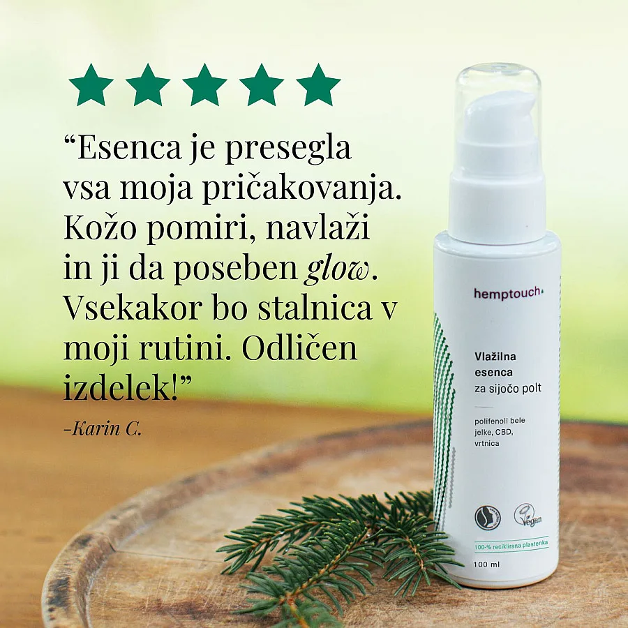 Vlažilna esenca za sijočo polt 100 ml