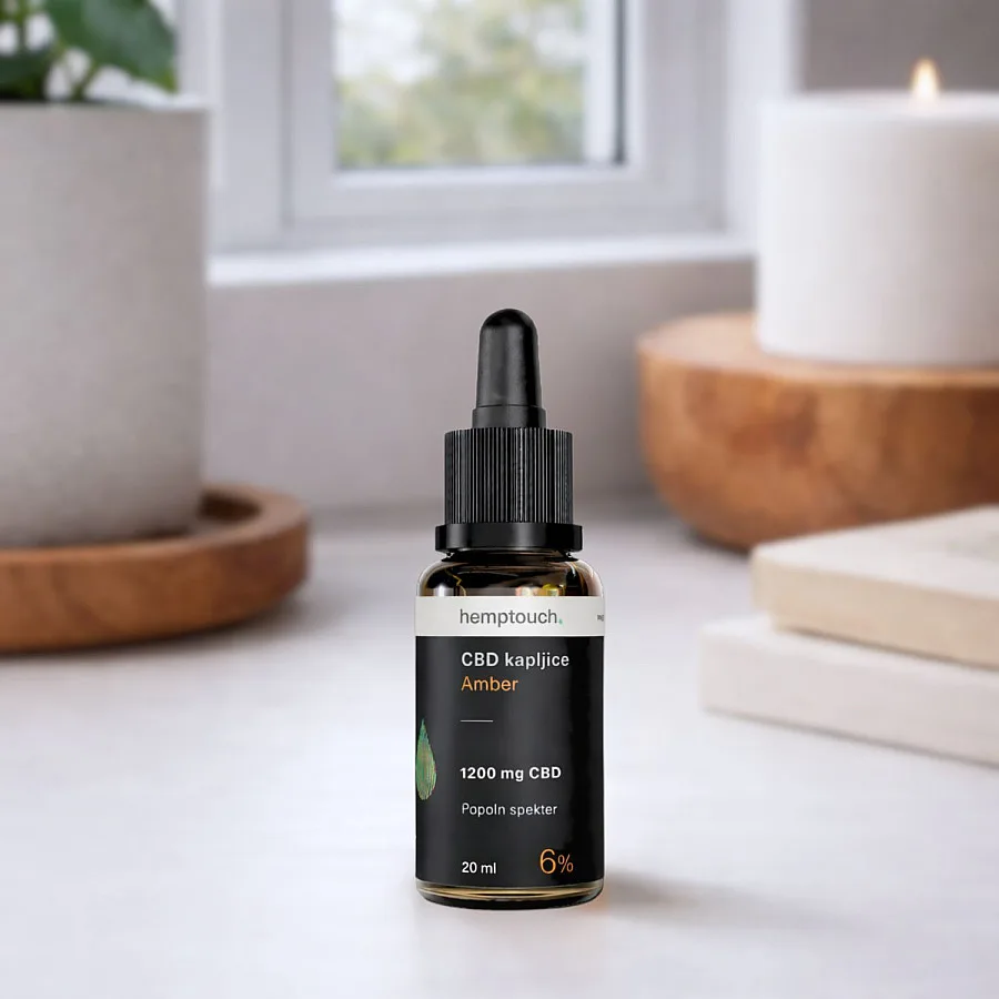 CBD kapljice Amber 1200 mg CBD 20 ml (6 %)