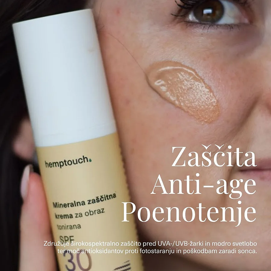 Mineralna zaščitna krema za obraz SPF 30 tonirana 50 ml