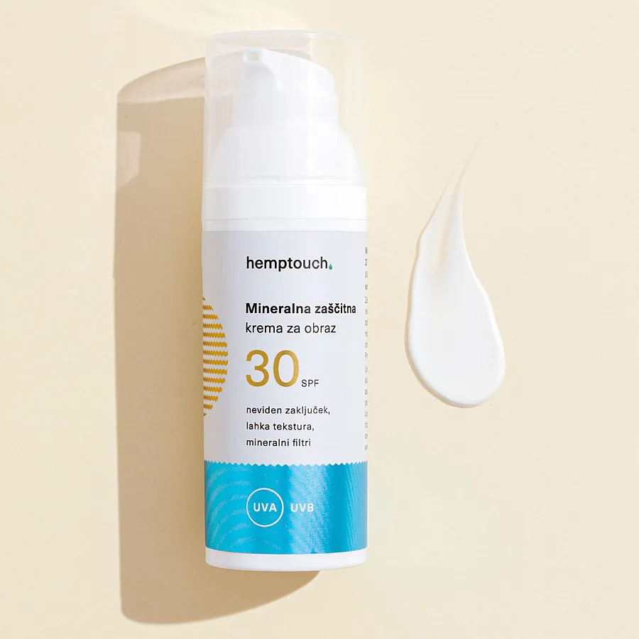 Mineralna zaščitna krema za obraz SPF 30, 50 ml