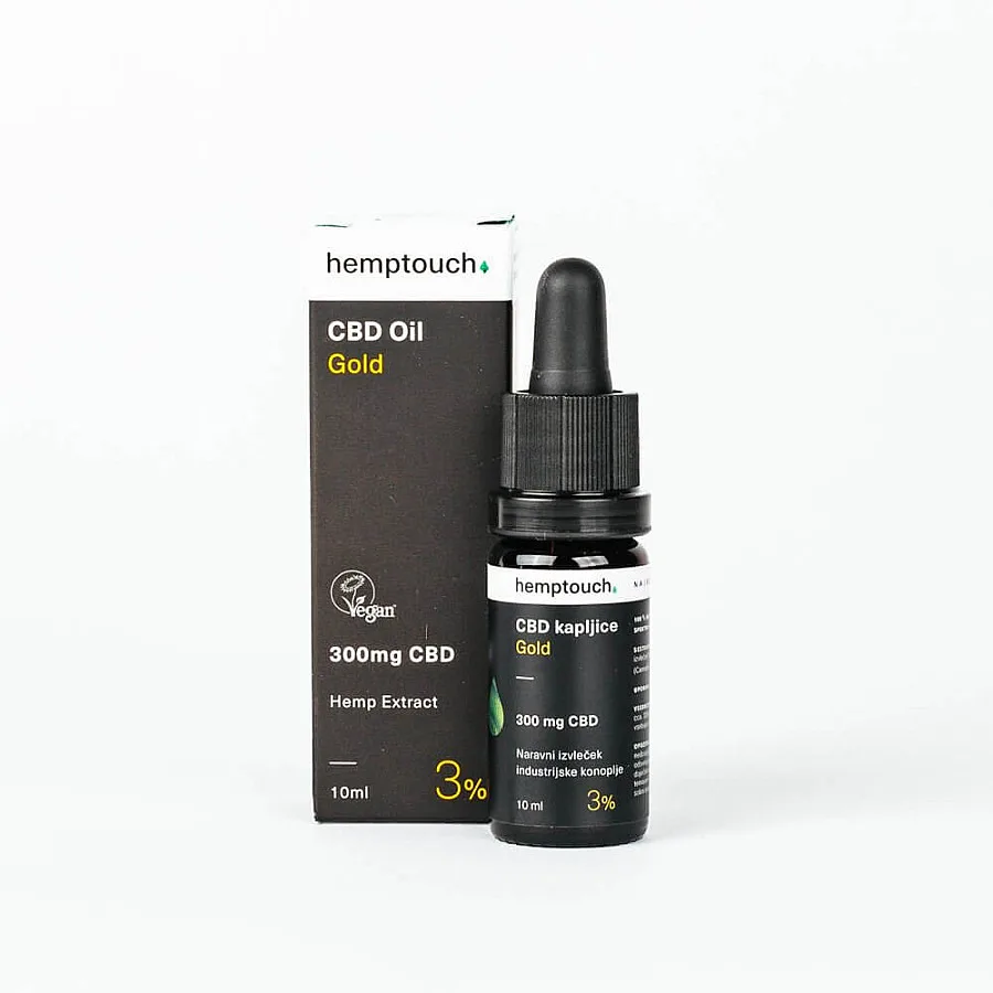 CBD kapljice Gold 300 mg CBD 10 ml (3 %)