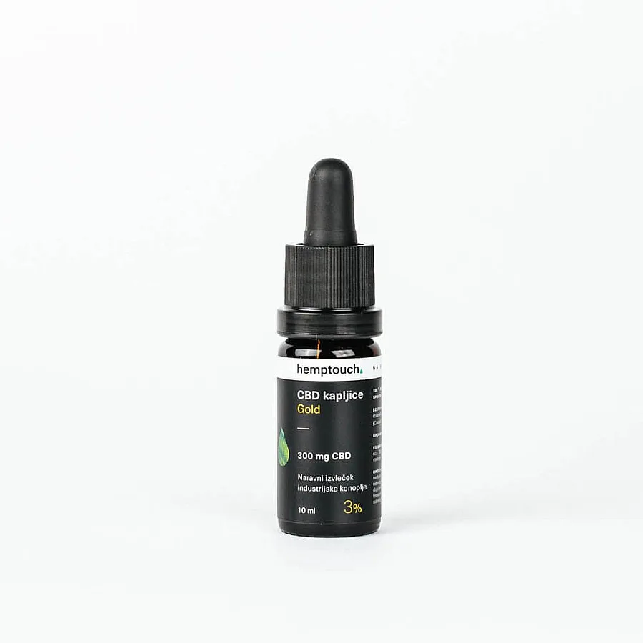 CBD kapljice Gold 300 mg CBD 10 ml (3 %)