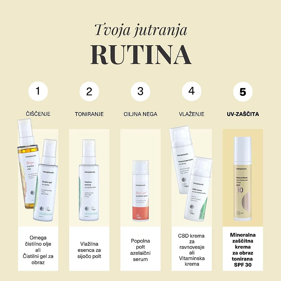 Mineralna zaščitna krema za obraz SPF 30 tonirana 50 ml