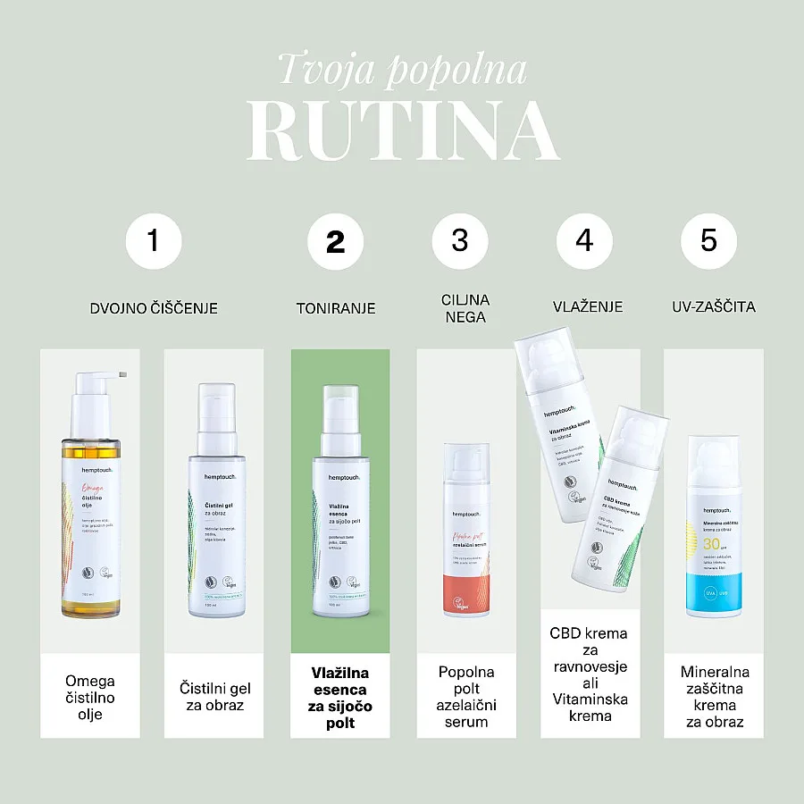 Vlažilna esenca za sijočo polt 100 ml